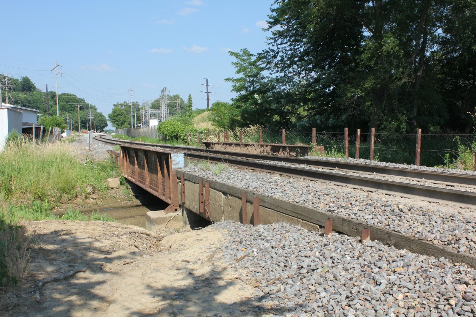 Looking north